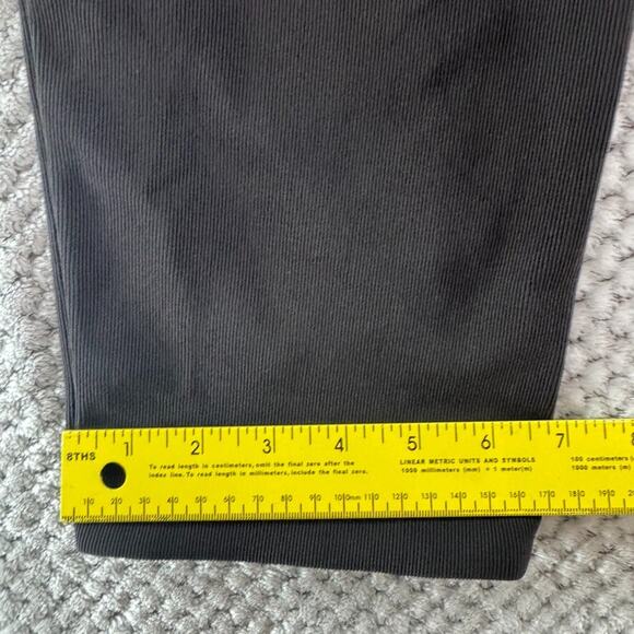 Equestrian Pants Women XL Brown Rib Knit High Rise PullOn Elastic Waist Comfy - Picture 12 of 13